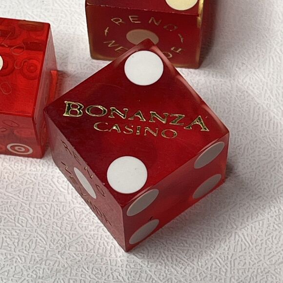 Vintage Cards Lucite Dice Hat Reno Tahoe Circus Circus Mapes Casino Memorabilia - Picture 8 of 16